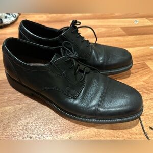 Black Leather Men's Shoes Bostonians
